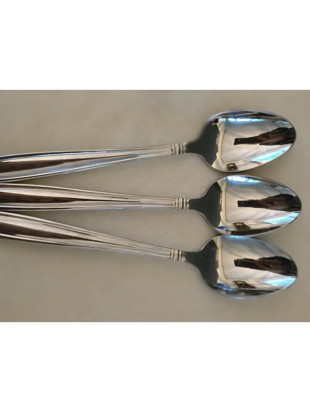 Reed & Barton Celebration Stainless Korea Iced Tea Spoons Set of 3 Flatware